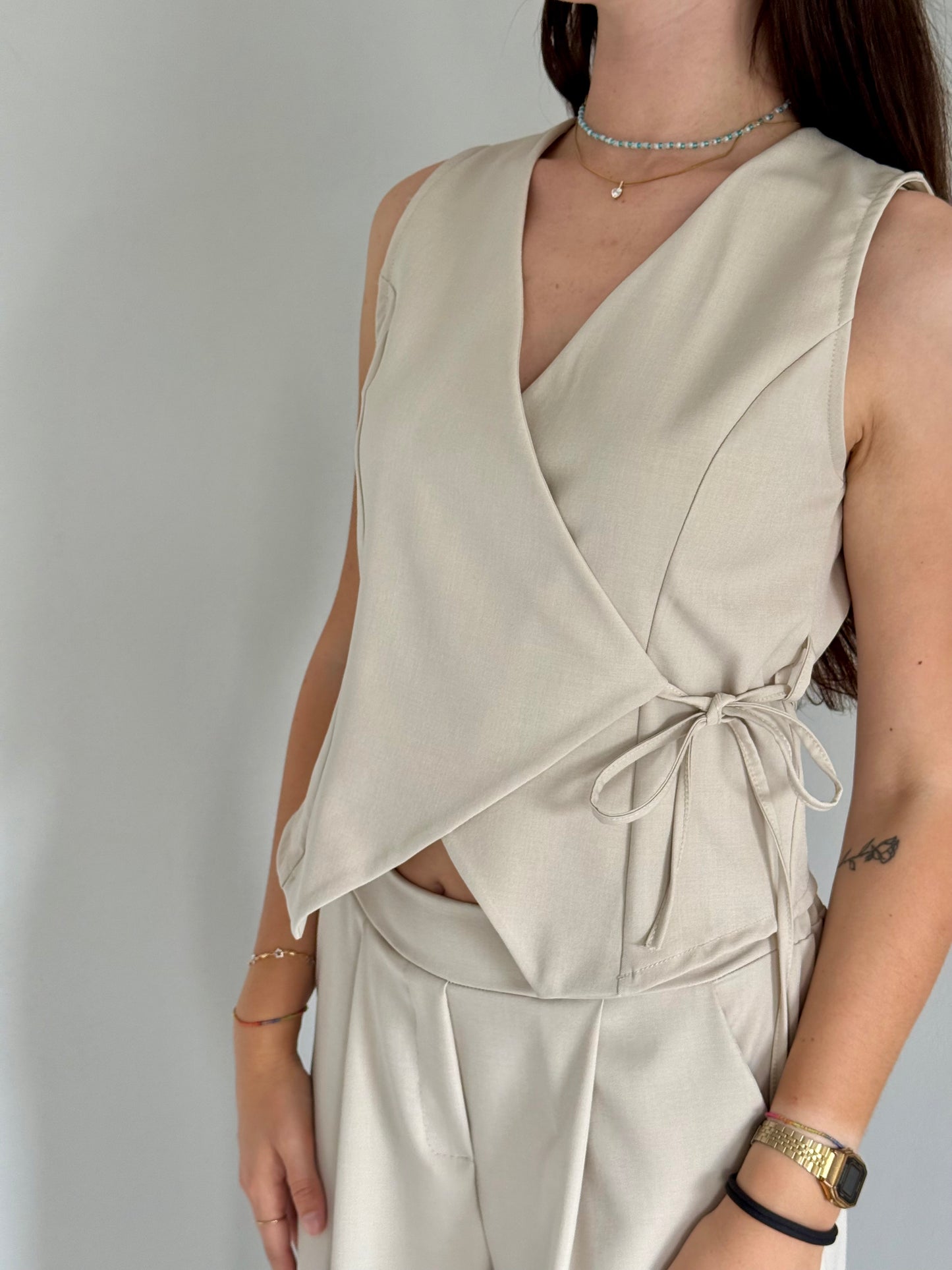 Set Coordinato Elegante Beige