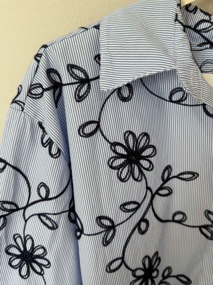 Camicia Ricamata Azzurra