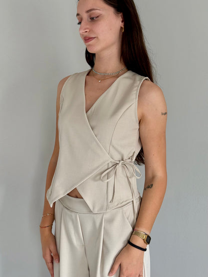 Set Coordinato Elegante Beige