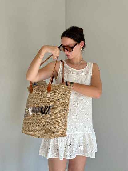 Borsa da Spiaggia in Rafia Summer
