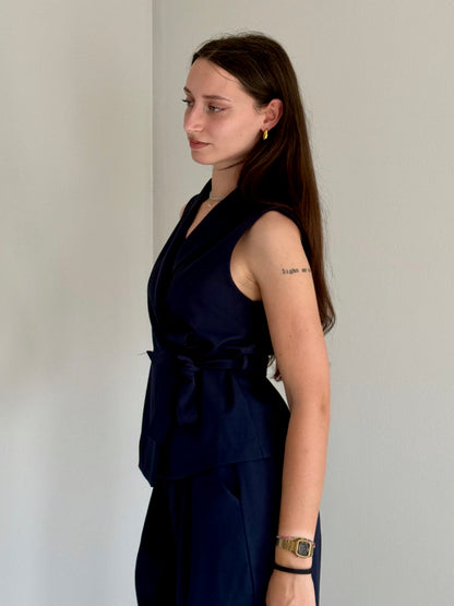 Coordinato Gilet e Pantalone Blu