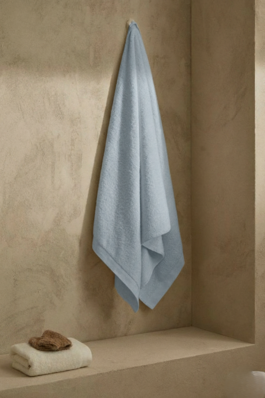 Asciugamani Telo Doccia 100X150 Azzurro Aquilatex