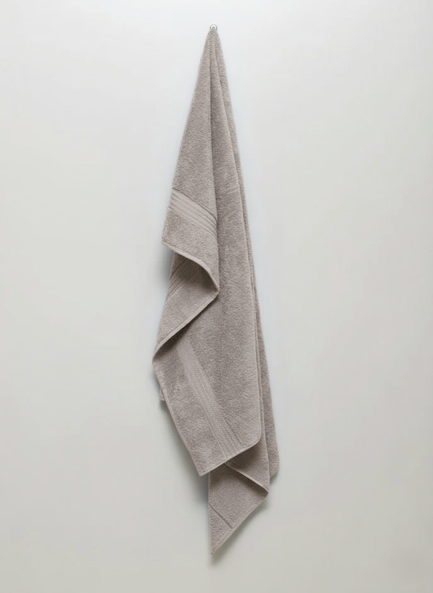 Asciugamani Telo Doccia 100X150 Grigio Chiaro Aquilatex