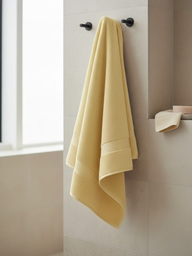 Asciugamano Telo Doccia 100X150 Ocra Aquilatex