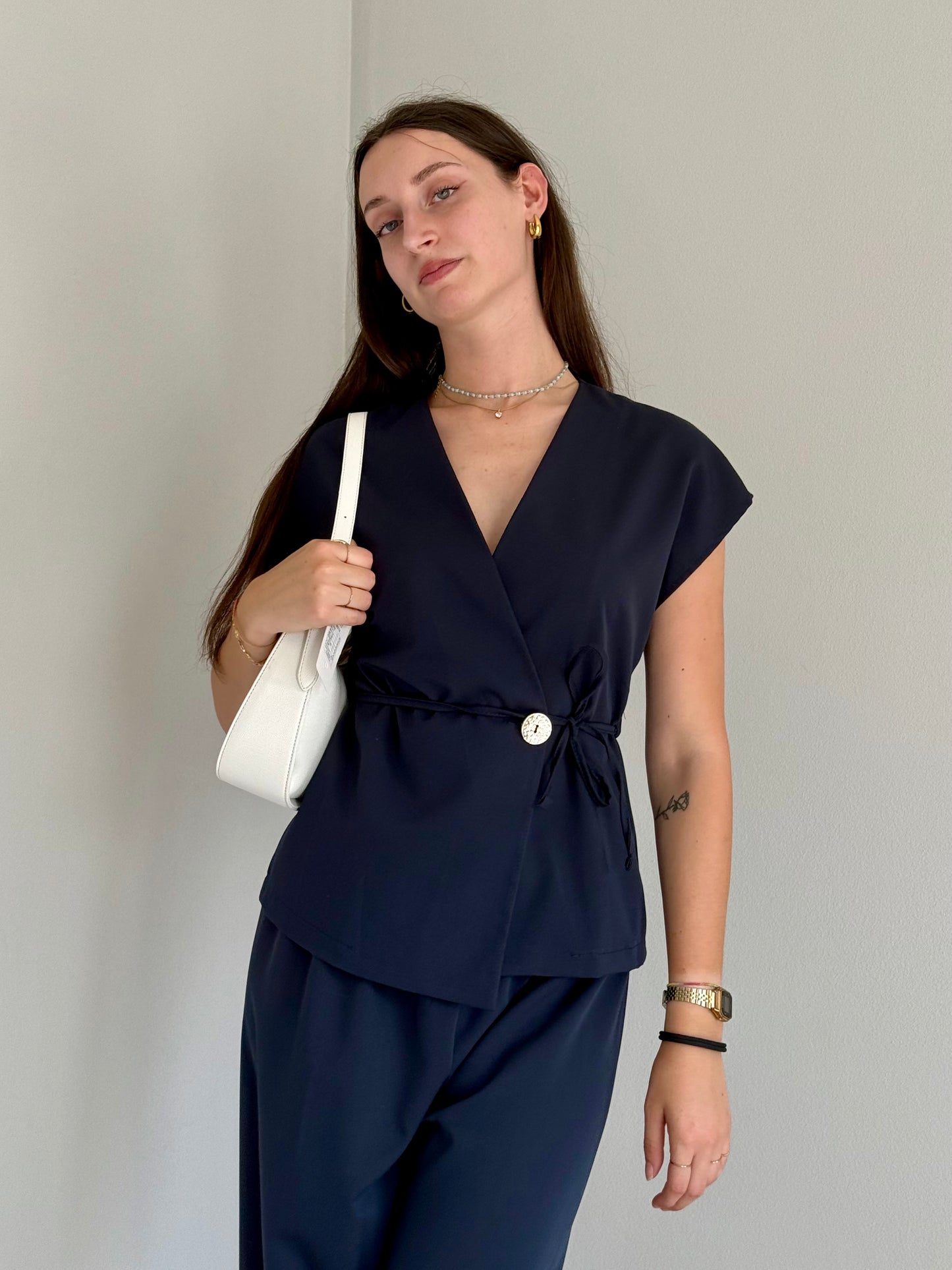 Set Coordinato Elegante Blu