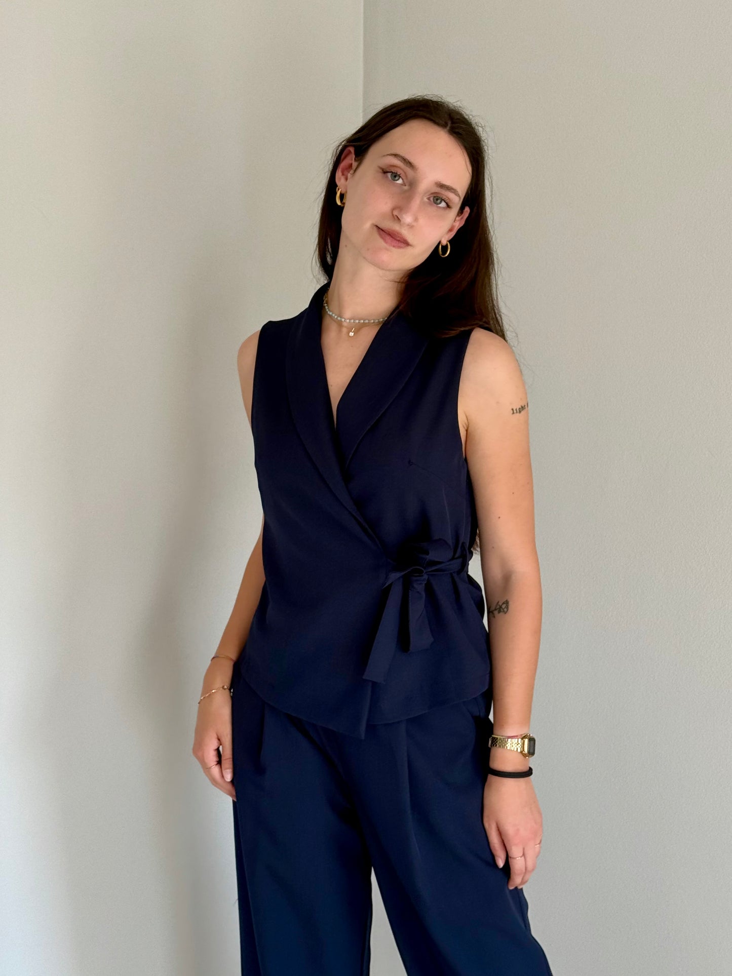 Coordinato Gilet e Pantalone Blu