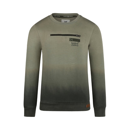 Felpa con Zip Verde da Bimbi Koko Noko Q52814-37