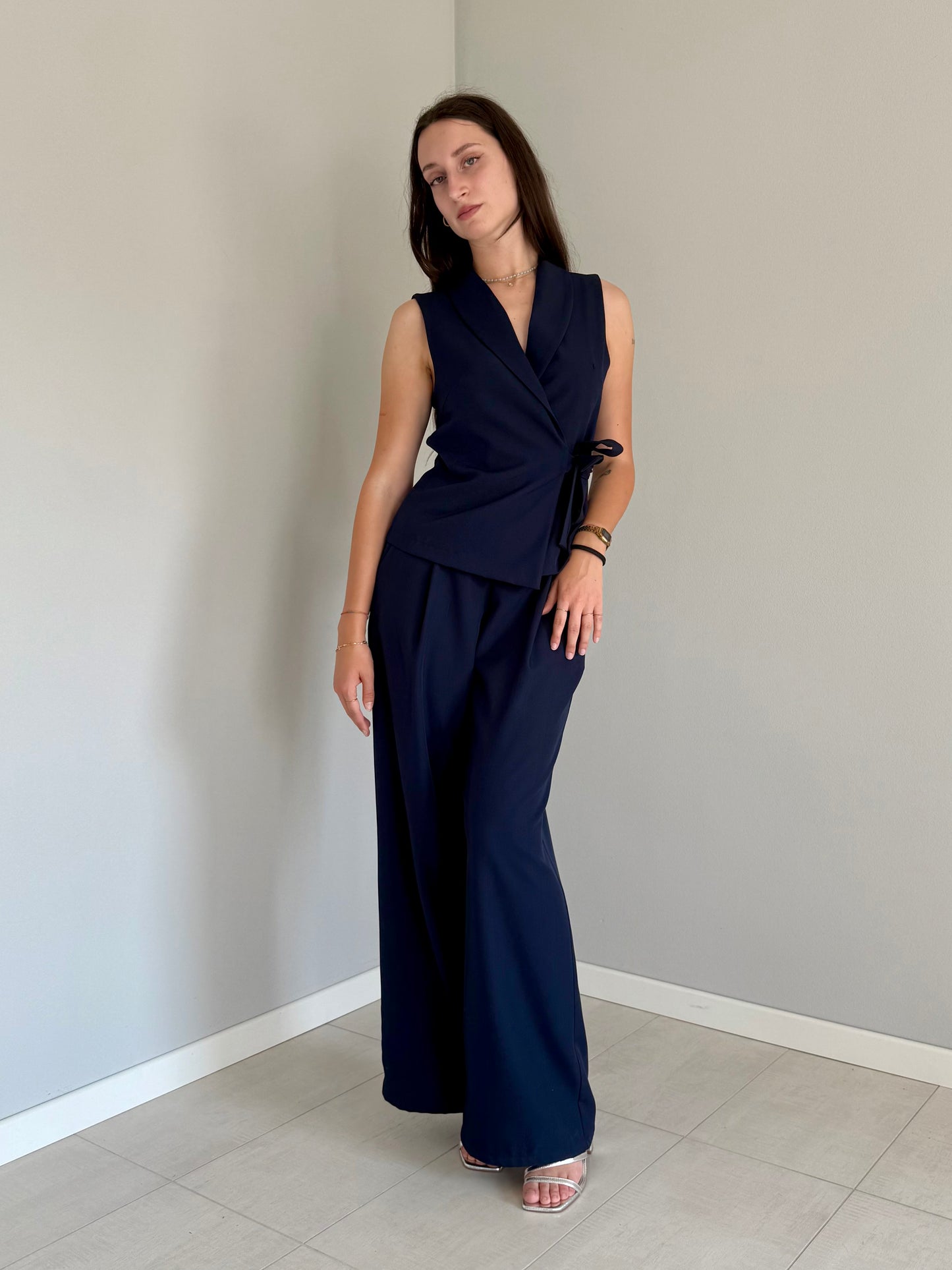 Coordinato Gilet e Pantalone Blu
