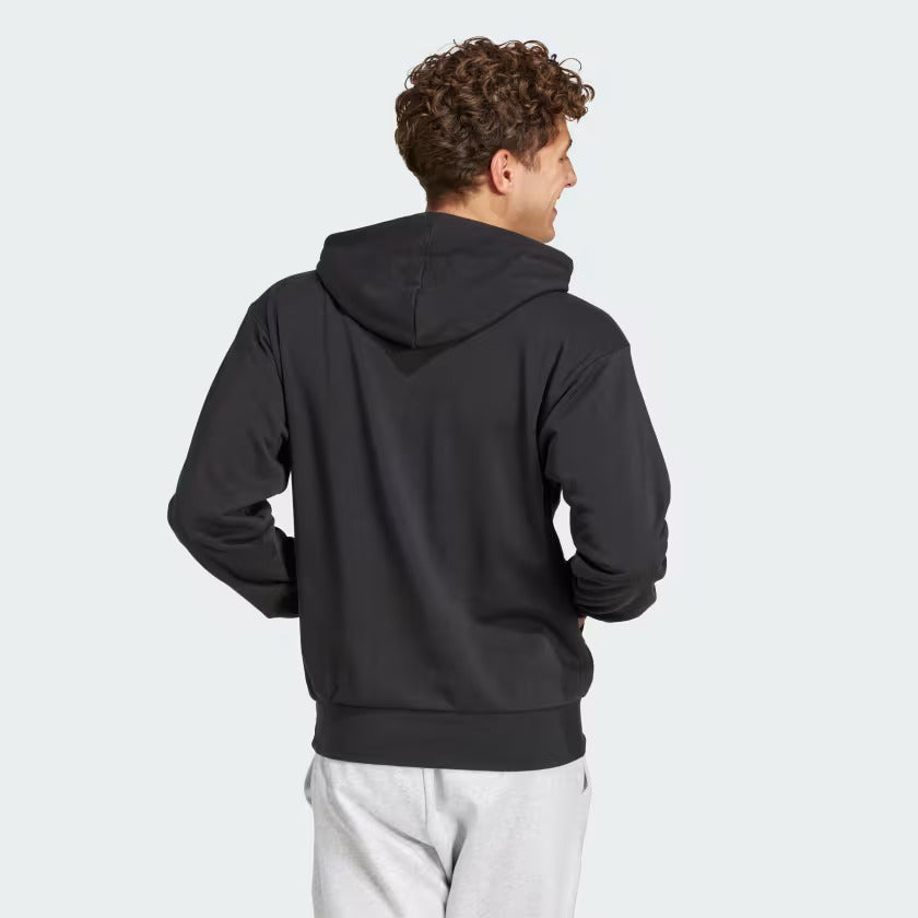 Felpa con Cappuccio adidas Essentials Feelcozy French Terry Nera