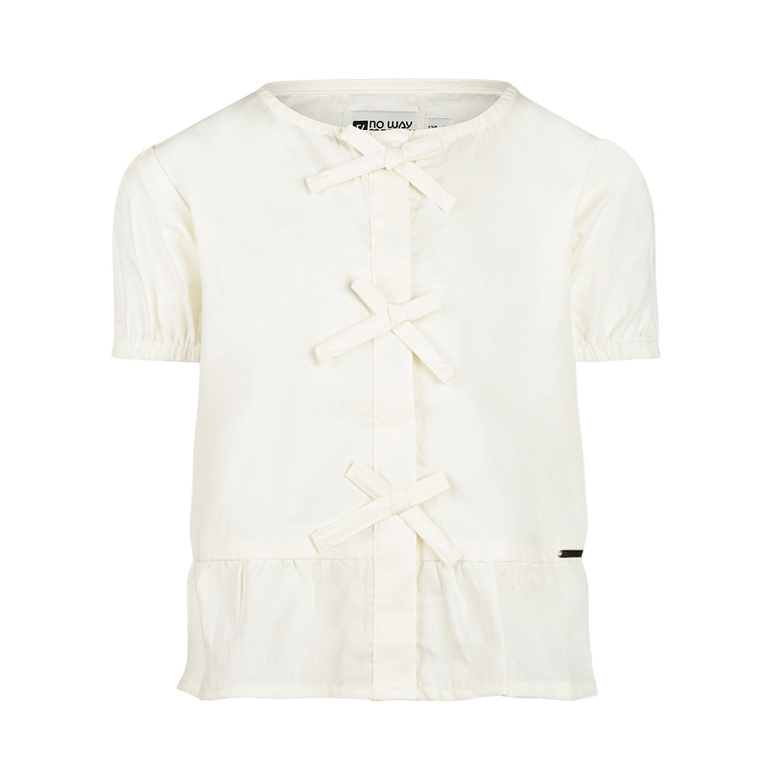 T-shirt Elegante con Fiocchi da Bambina No way Monday