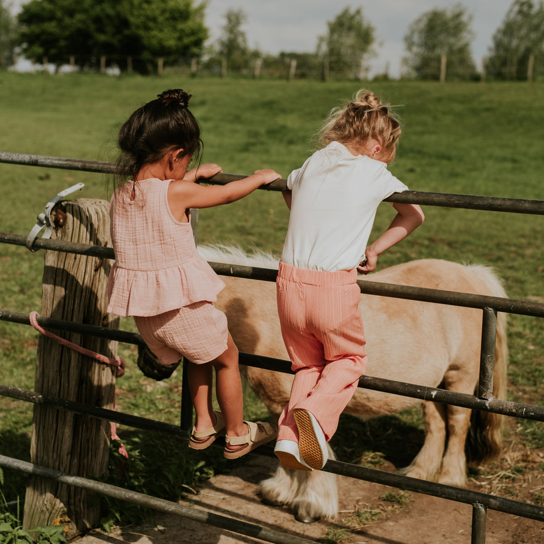 Pantalone Ampio Leggero Albicocca da Bimba Koko Noko