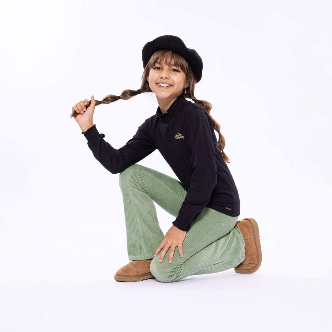 Lupetto Maniche Lunghe da Bambina No Way Monday O56055-1