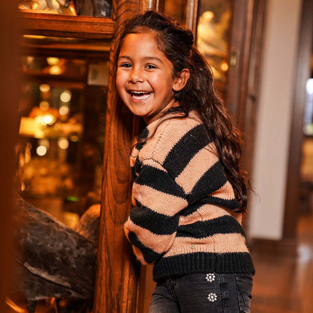 Maglione a Righe da Bimba Koko Noko O56930-37