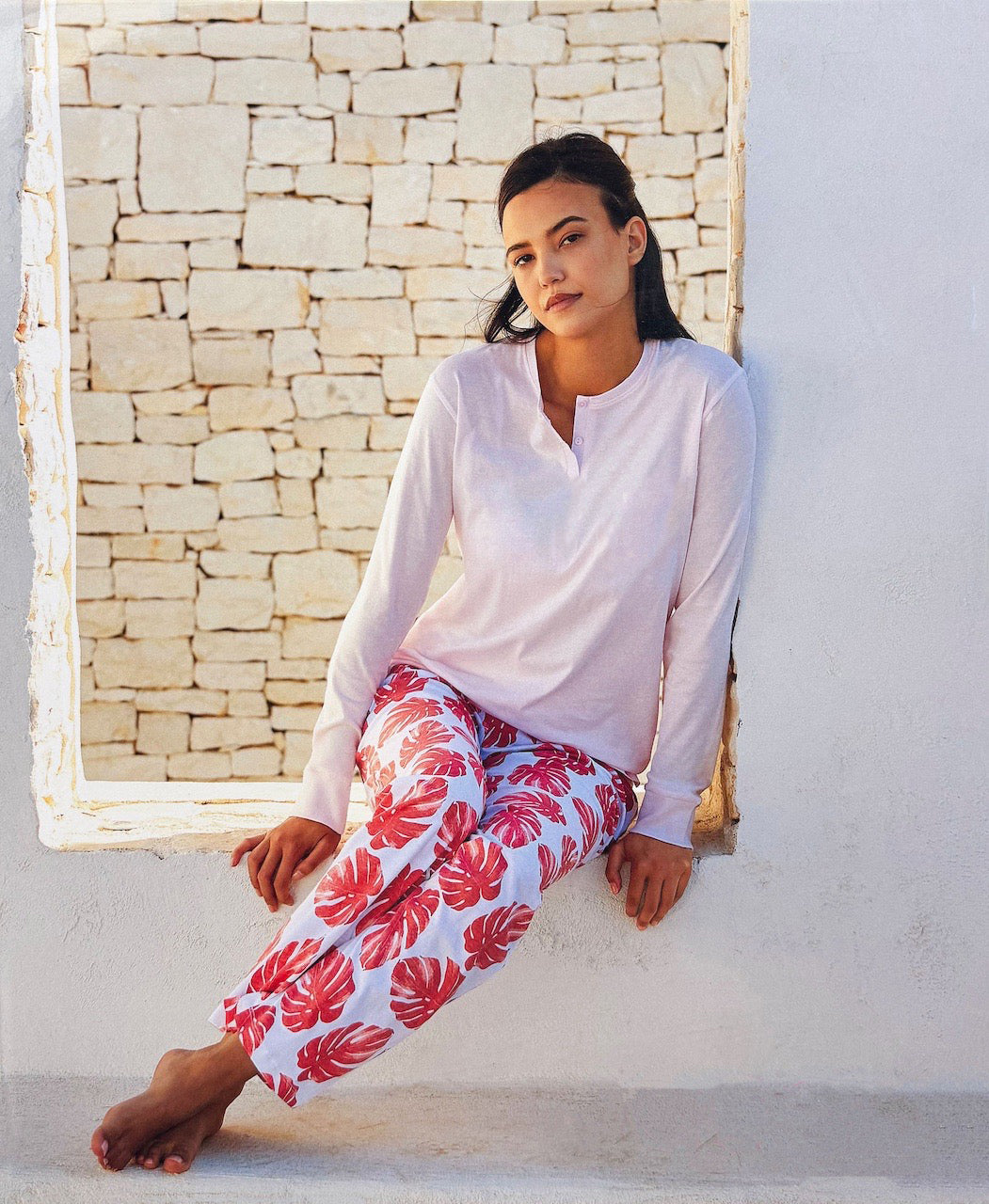 Pigiama Leggero Tropicale Jadea 3205