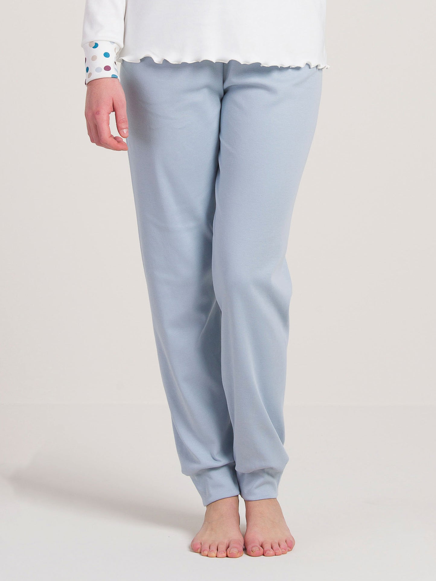 Pigiama Caldo Cotone Azzurro Gary V50014