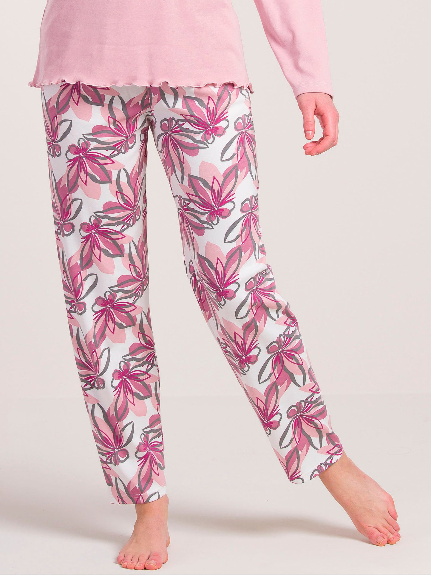 Pigiama Caldo Cotone Rosa Gary V50075