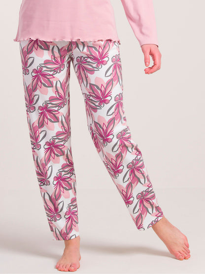 Pigiama Caldo Cotone Rosa Gary V50075
