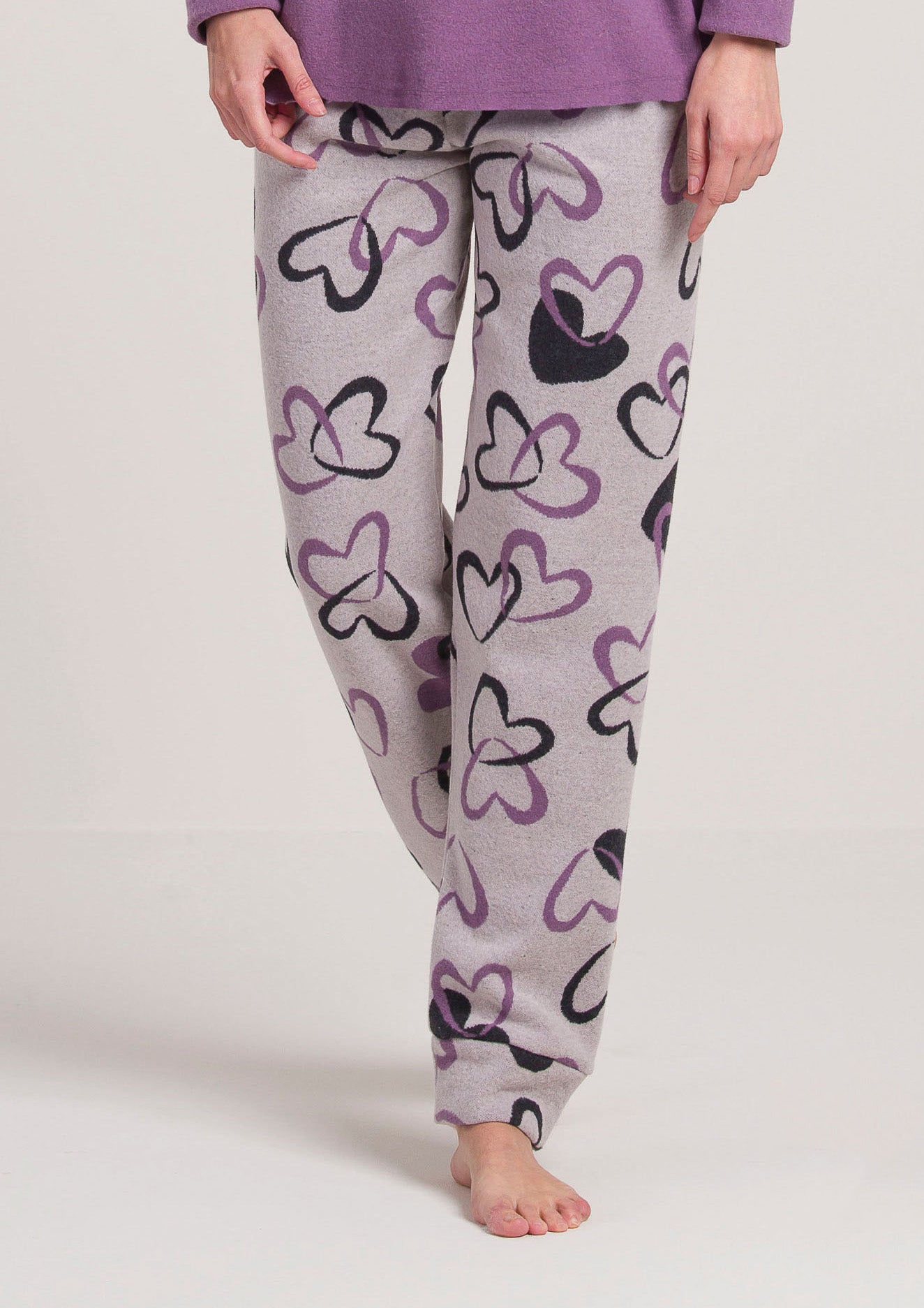 Pigiama Felpato Viola Gary V50155