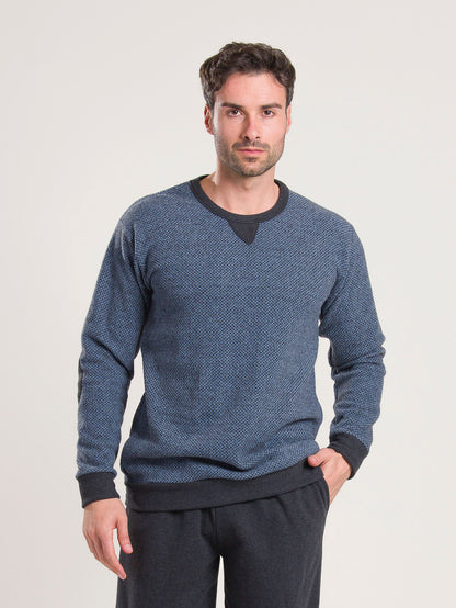 Pigiama Flanella Blu Gary V60097