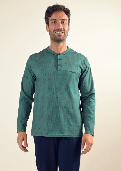 Pigiama da Uomo Leggero Gary Verde Z60011