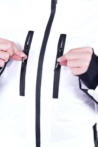 Giacca da Sci Impermeabile da Donna Brugi AG2Z Bianco