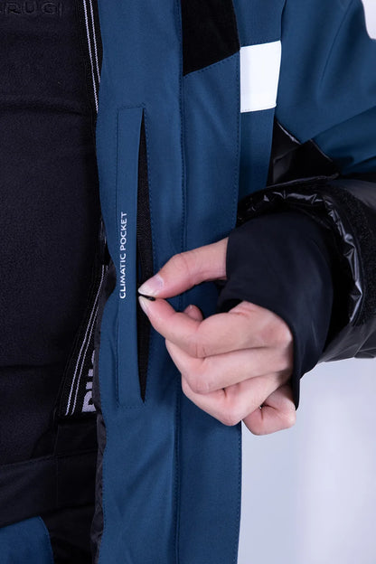 Giacca da Neve Impermeabile da Donna Brugi AH22 Blu