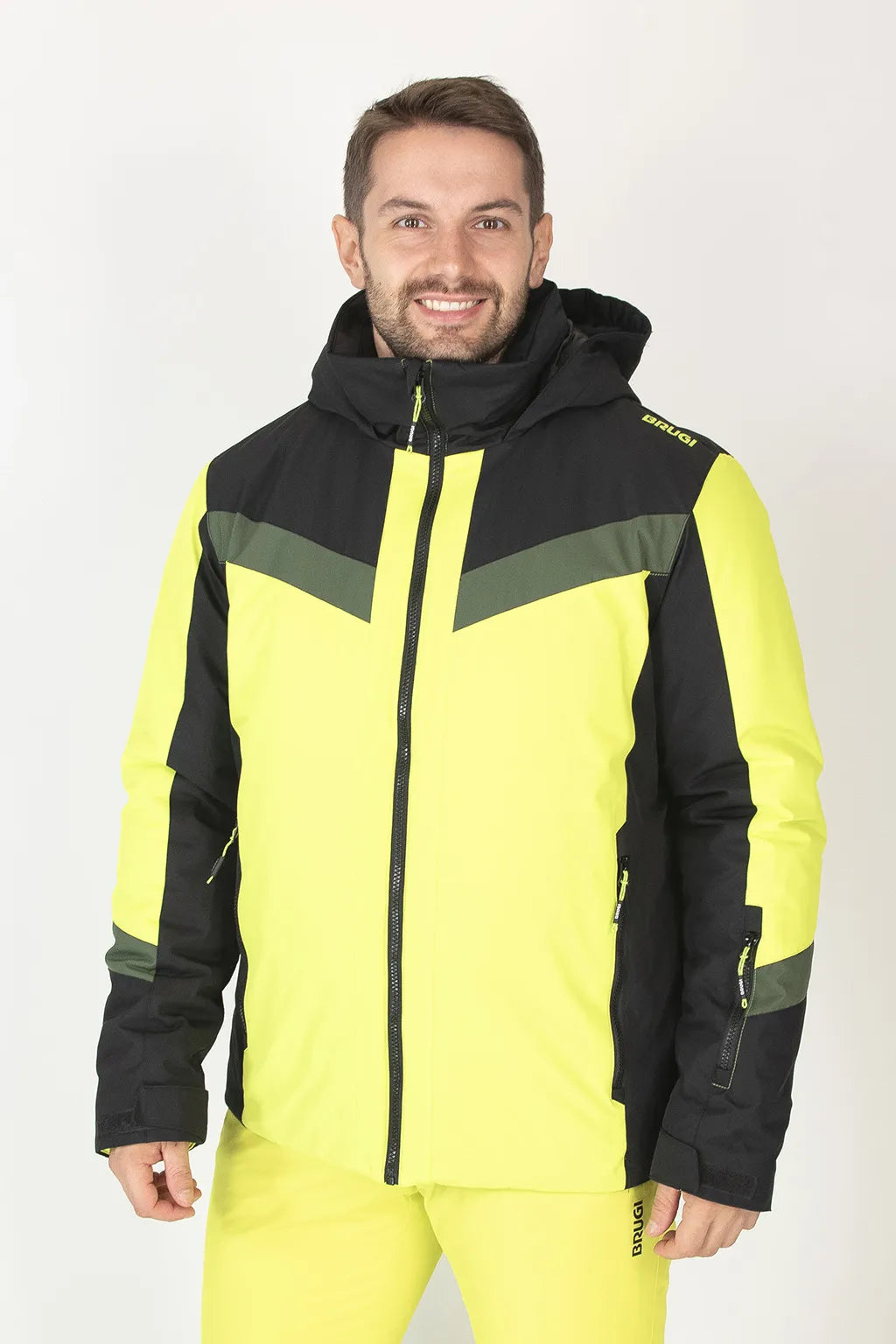 Giacca da Neve Impermeabile Brugi AJ1C Giallo