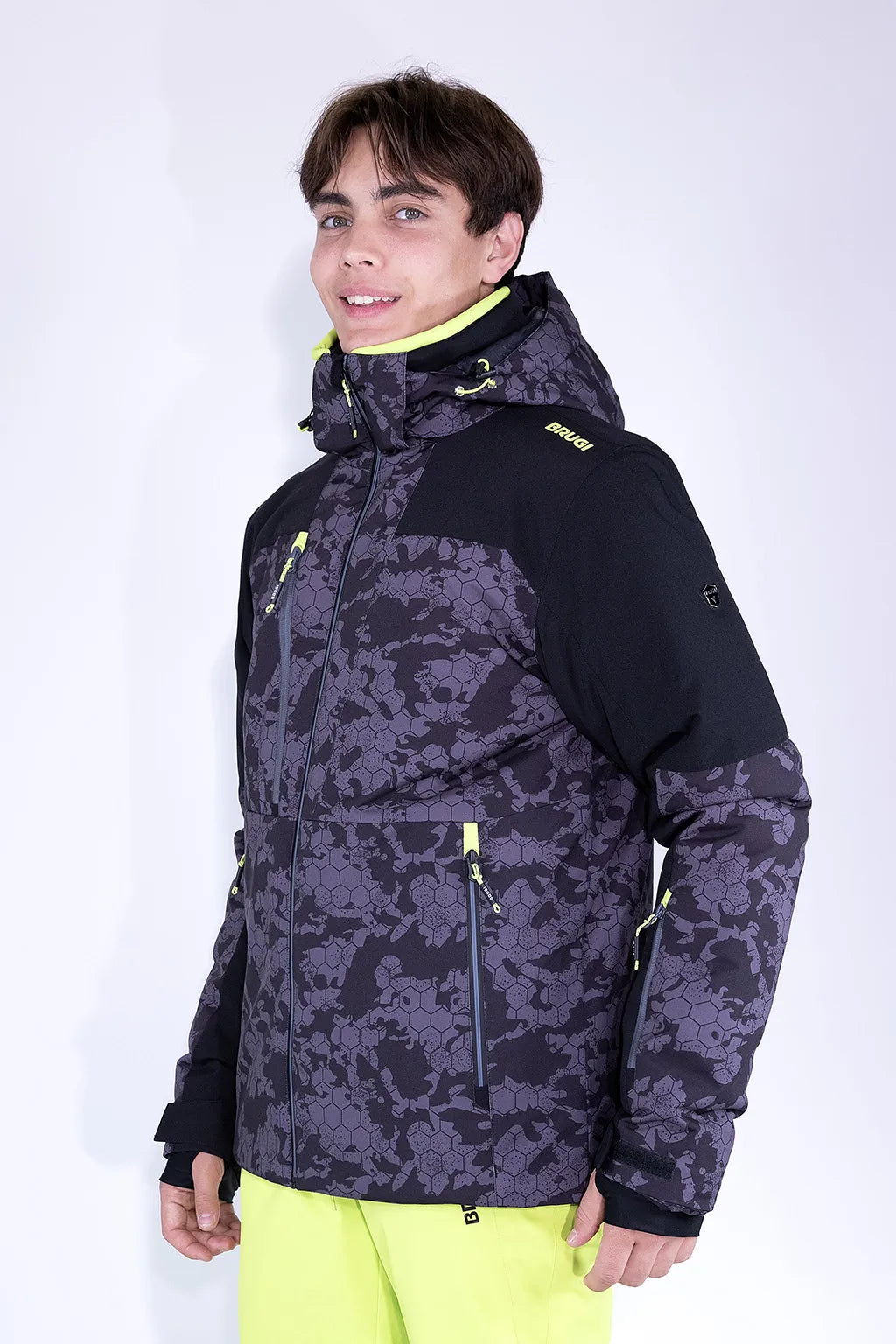 Giacca da Sci Impermeabile Brugi AJ1H Nera