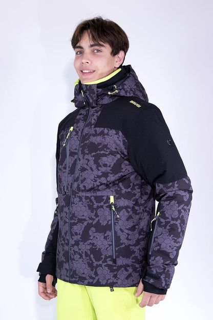 Giacca da Sci Impermeabile Brugi AJ1H Nera