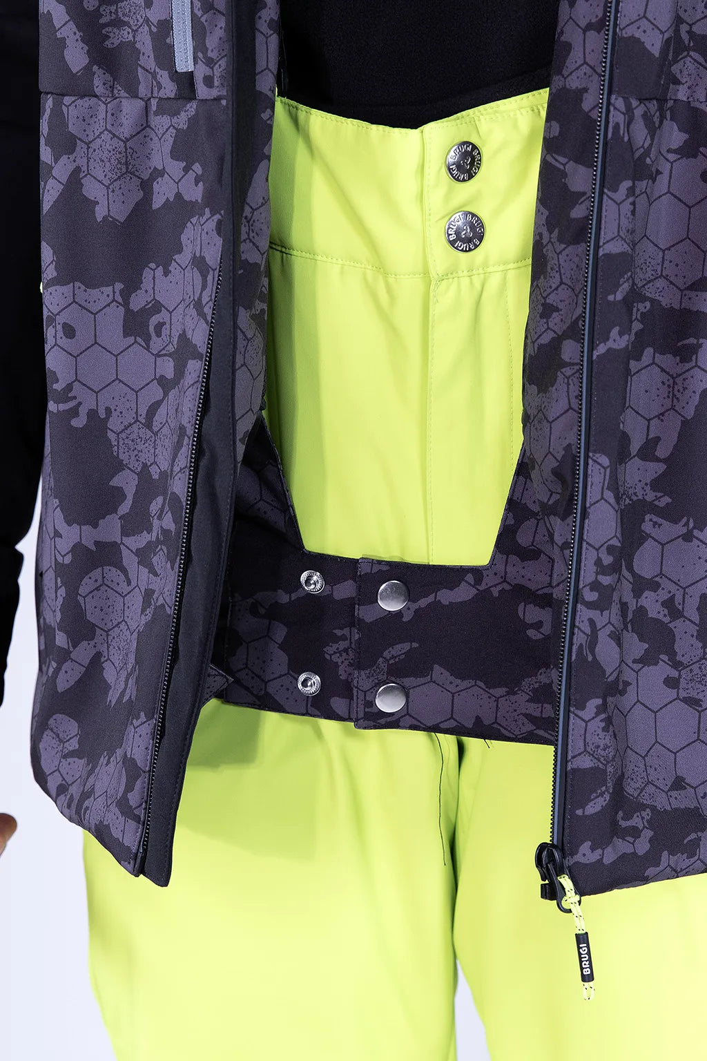 Giacca da Sci Impermeabile Brugi AJ1H Nera