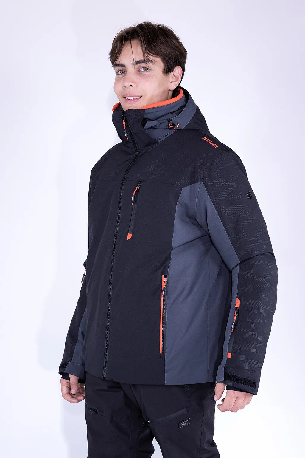 Giacca da Sci Impermeabile Brugi AJ1L Nera