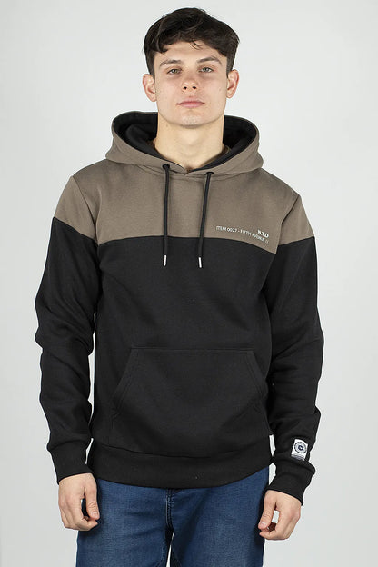 Felpa con Cappuccio Nera Brugi C949