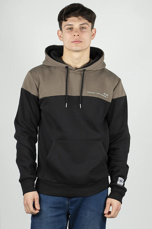 Felpa con Cappuccio Nera Brugi C949