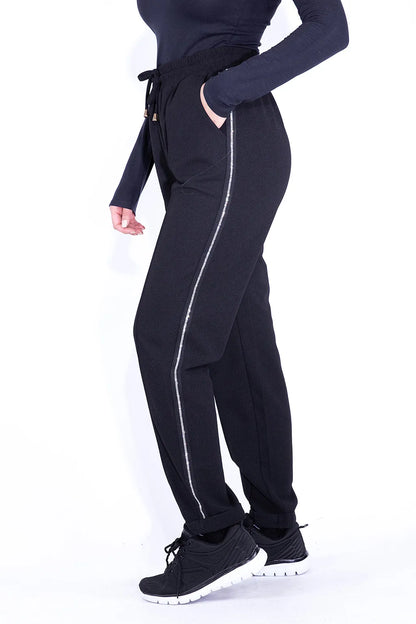 Pantaloni Neri con Coulisse Brugi CC59