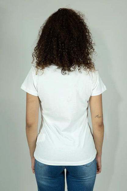 T-shirt da Donna In Cotone Bianca Brugi CE5F
