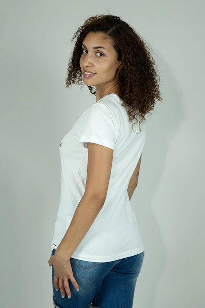 T-shirt da Donna In Cotone Bianca Brugi CE5F