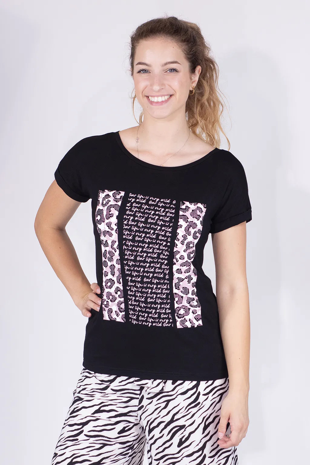 T-shirt in Viscosa da Donna Brugi CE5K