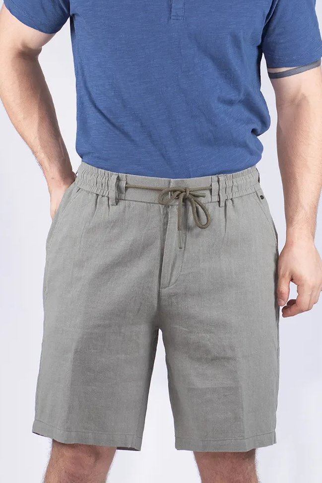 Pantaloni Corti in Lino da Uomo Brugi CQ4A
