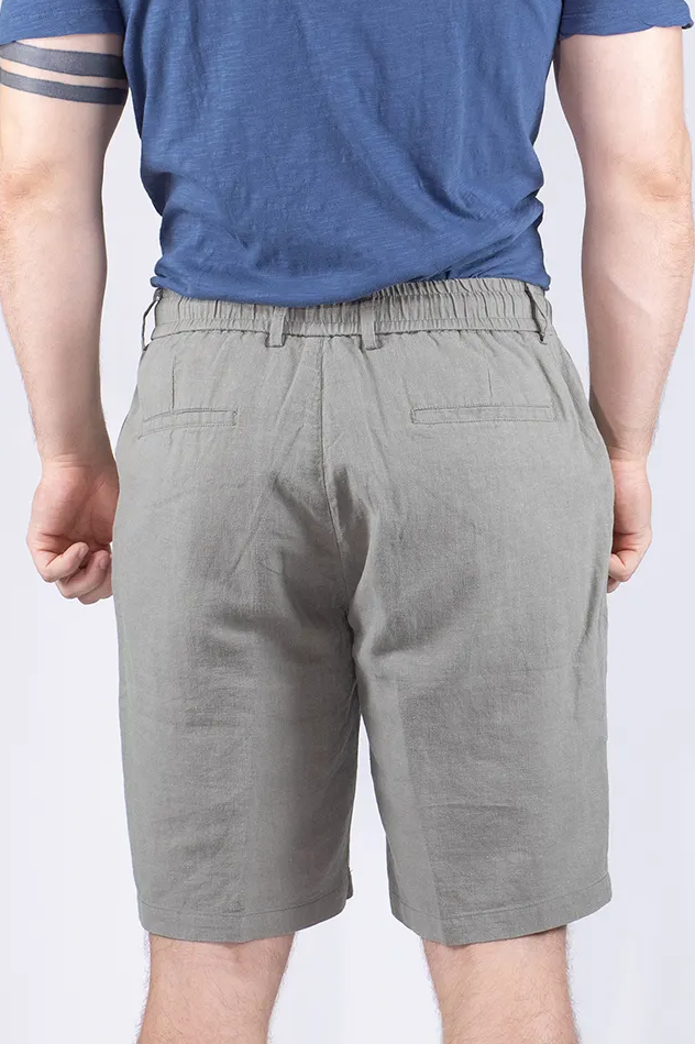 Pantaloni Corti in Lino da Uomo Brugi CQ4A