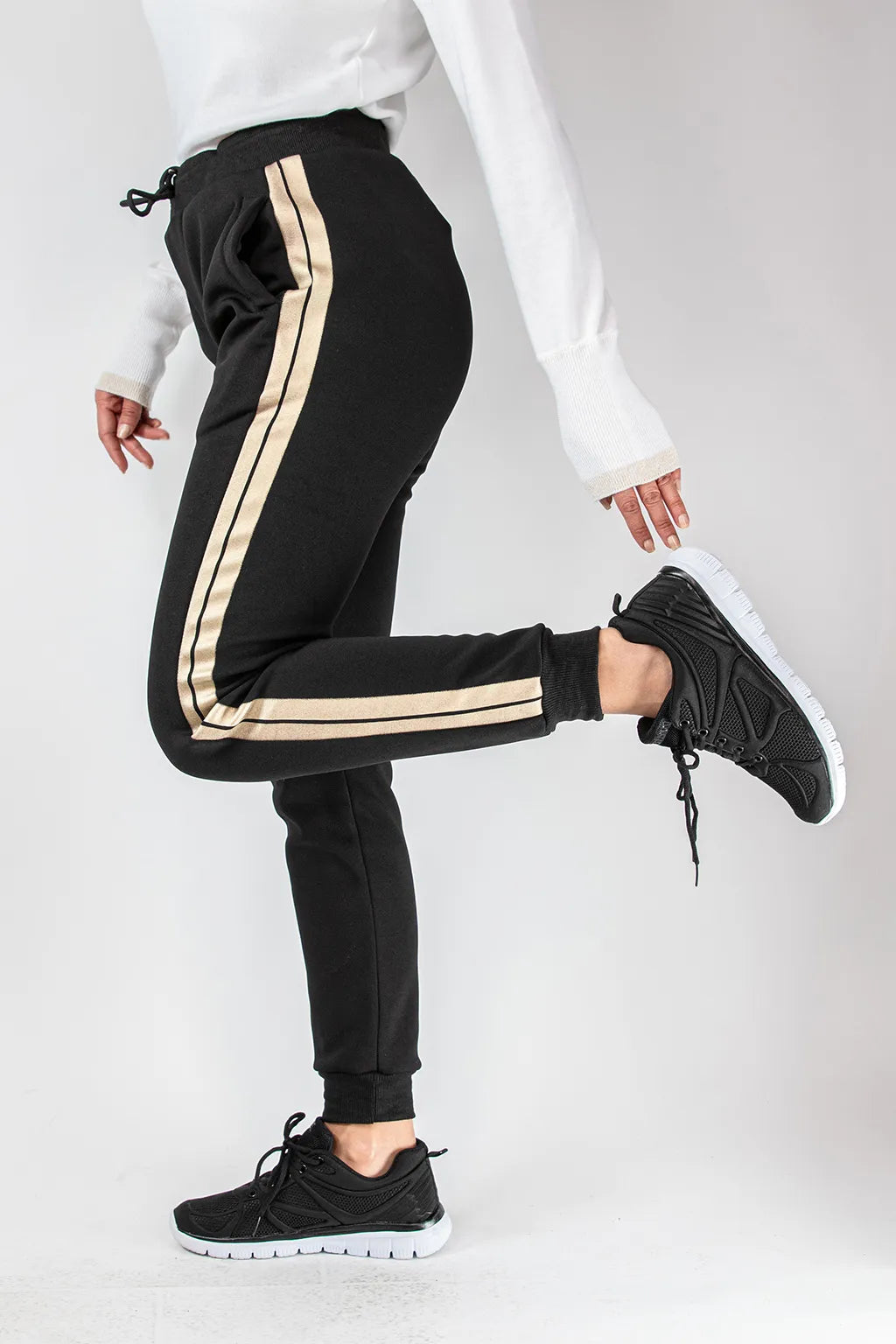 Pantaloni Neri con Coulisse Brugi CU57