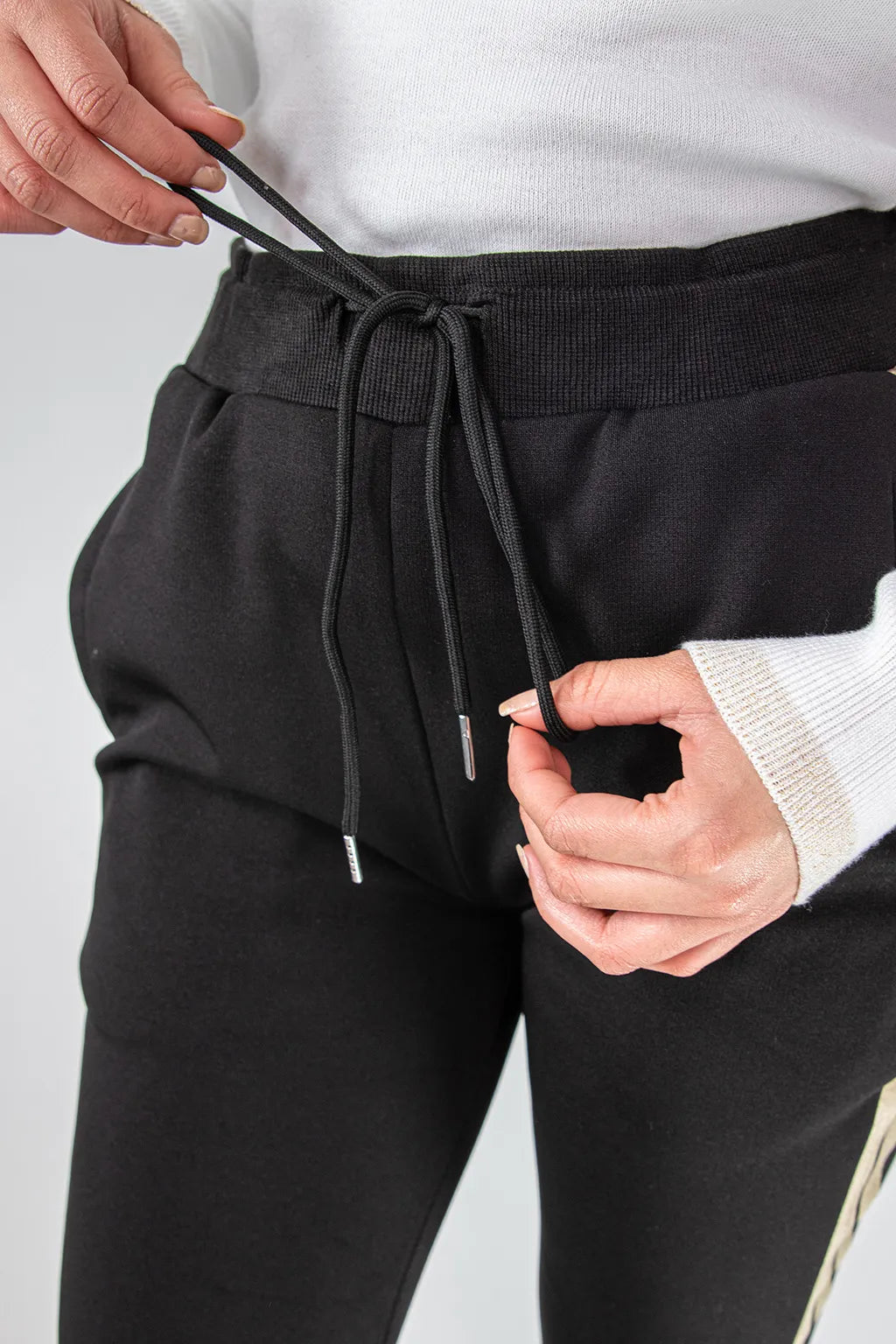 Pantaloni Neri con Coulisse Brugi CU57