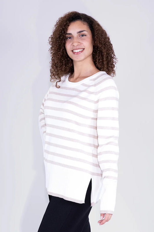 Maglione da Donna a Righe Brugi CU5T