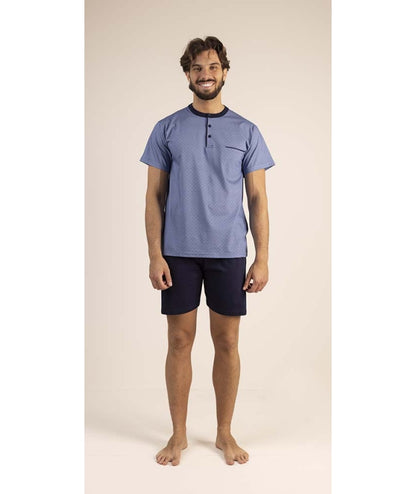 Pigiama Uomo Gary Jersey Girocollo Manica Corta cod.6185