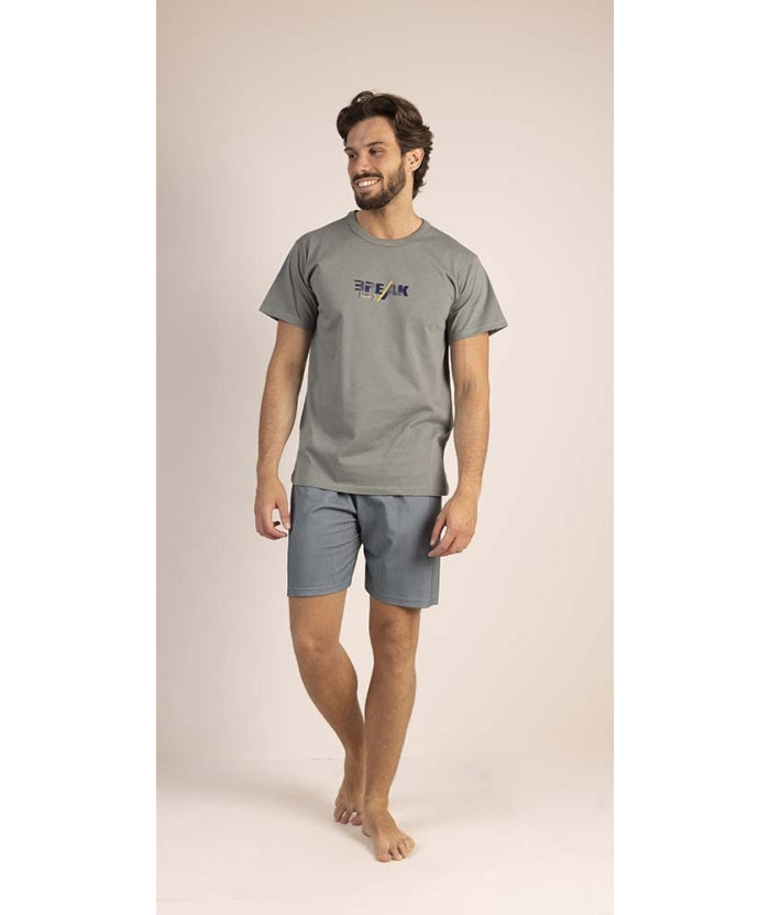 Pigiama Uomo Jersey Girocollo Manica Corta cod. 6195