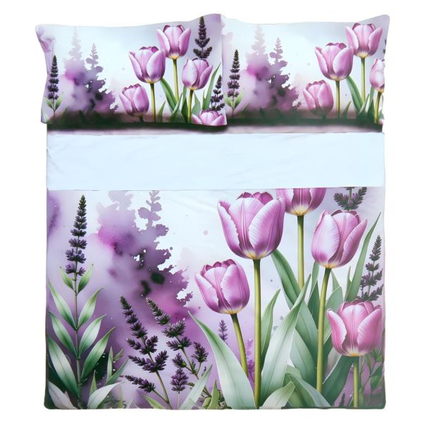 Completo Letto Lenzuola Matrimoniale Blubell Novia