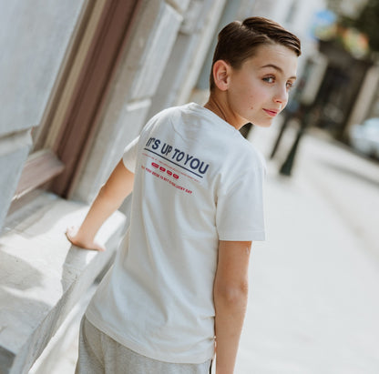 T-shirt da ragazzo No Way Monday N58272-1