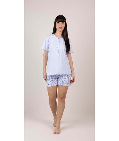 Pigiama Donna Gary Jersey 5 Bottoni Manica Corta
Cod. 5286