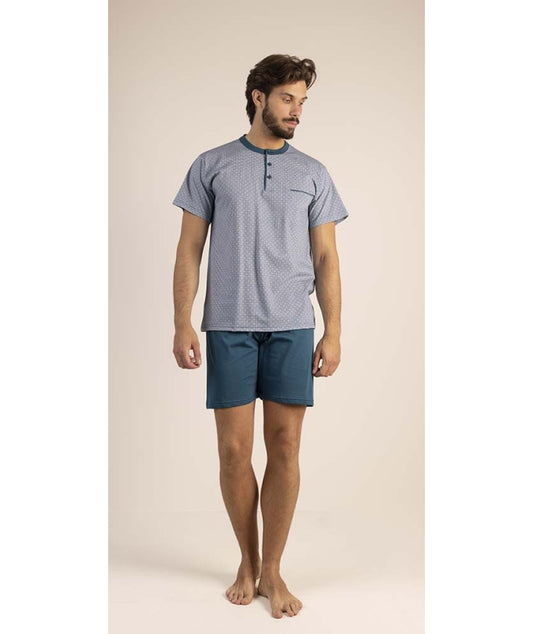 Pigiama Uomo Gary Jersey Girocollo Manica Corta cod.6185