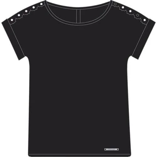 T-Sìshirt in Viscosa con Pizzo Brugi C85U