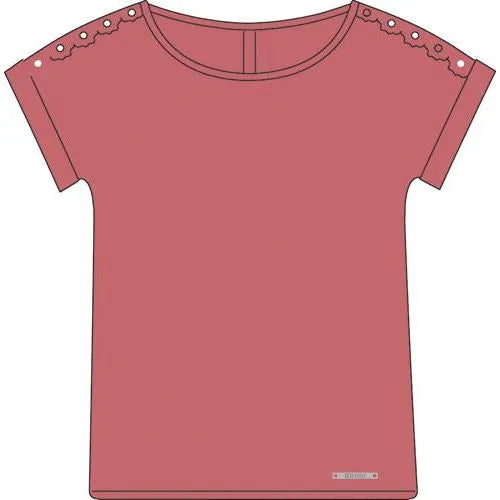 T-Sìshirt in Viscosa con Pizzo Brugi C85U
